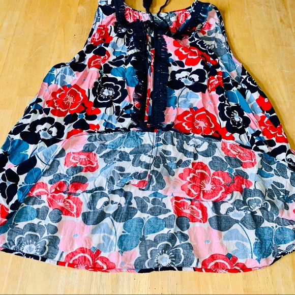 Crown & Ivy Floral Tassel Tank - Picture 6 of 8